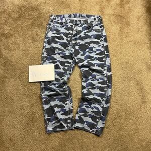 Authentic Bape 2000’s Aqua Camo Denim Jeans 36